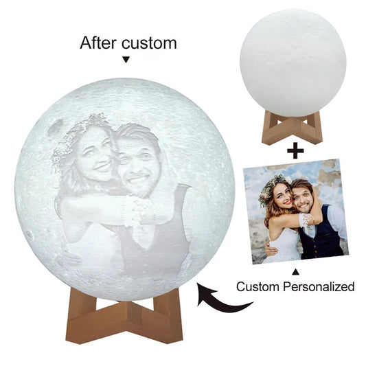 Valwaria LunaGlow-Personalized 3D Moon Lamp