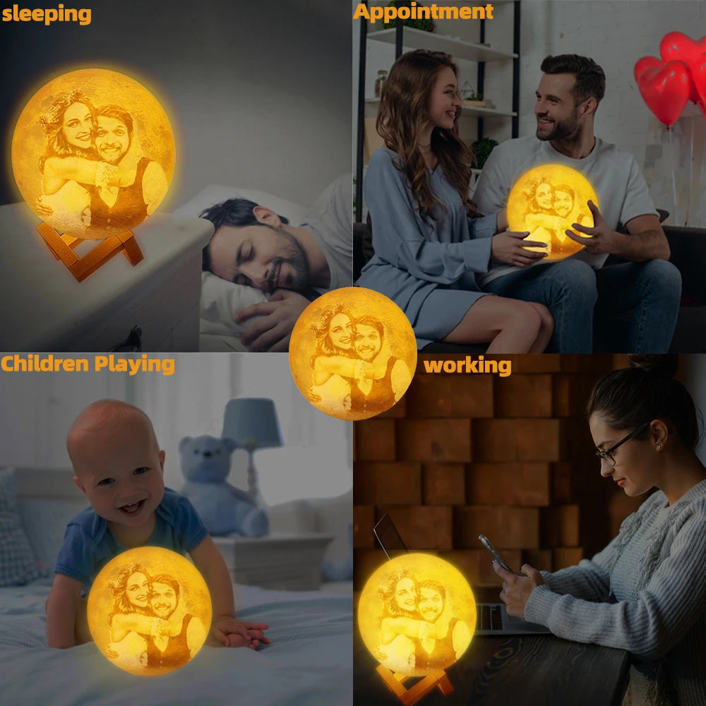 Valwaria LunaGlow-Personalized 3D Moon Lamp